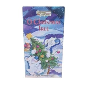 6/$15 O Christmas Tree Animated VHS - Colorful Holiday Artwork